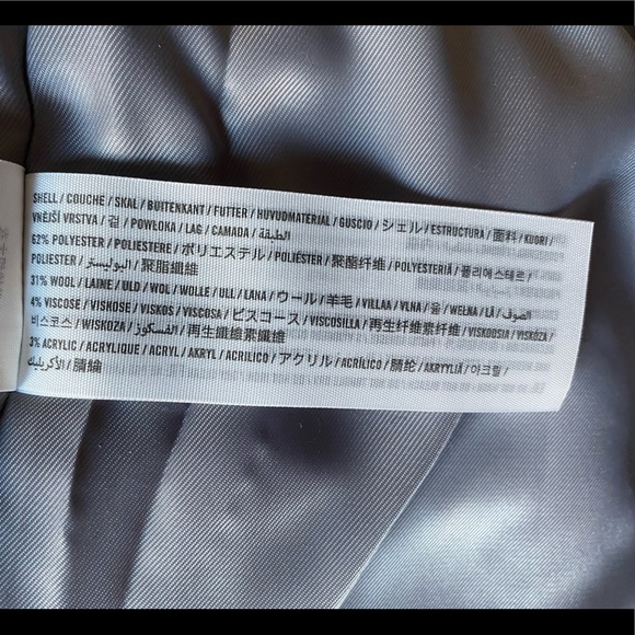 Abercrombie&Fitch gray coat, size Small Petite - Picture 4 of 6